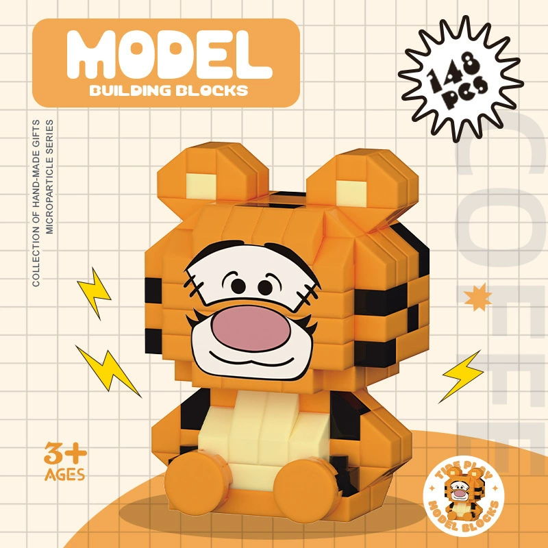 Lego, cartoon doll, constructor, toy, Birthday gift