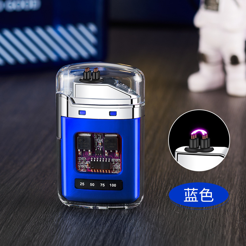 透明防水アークパルス点火装置防風 USB 充電式ライター男性のパーソナライズされたギフト卸売|undefined