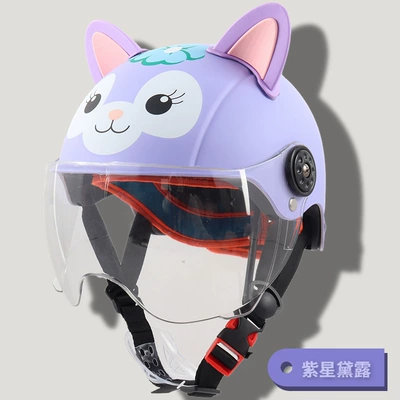 electric car wholesale sunscreen bear, Motorcycle Safety Supplies - purple-dew-transparent-short