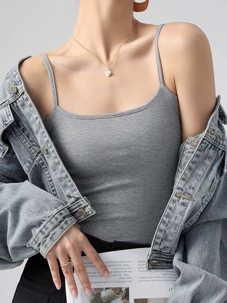 Summer thin bra top, silk-base protective undergarment, lifting effect, plus size L–XL
