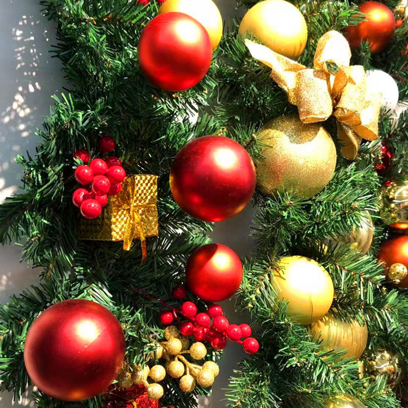 クリスマス藤条2.7メートル暗号化発光花輪藤条門藤柱クリスマスツリー吊り天井屋外グリーン装飾品|undefined