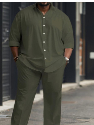 Spring men's shirt casual sports suit