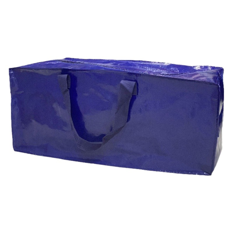 Amazon tejido bolsa móvil en stock almacenamiento al por mayor del hogar equipaje tejido embalaje móvil cremallera bolsa personalización