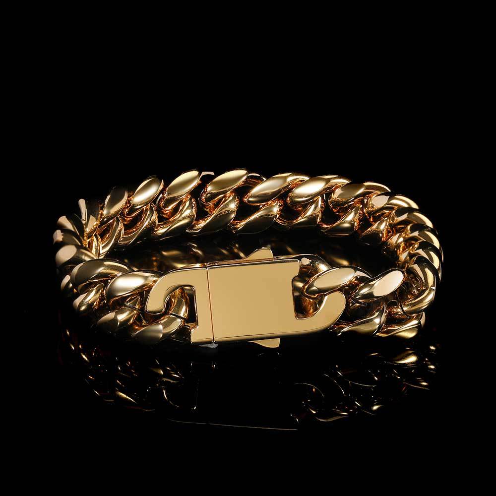 Street Occasion Hip-Hop Geometric Stainless Steel Plating Men'S Bracelets