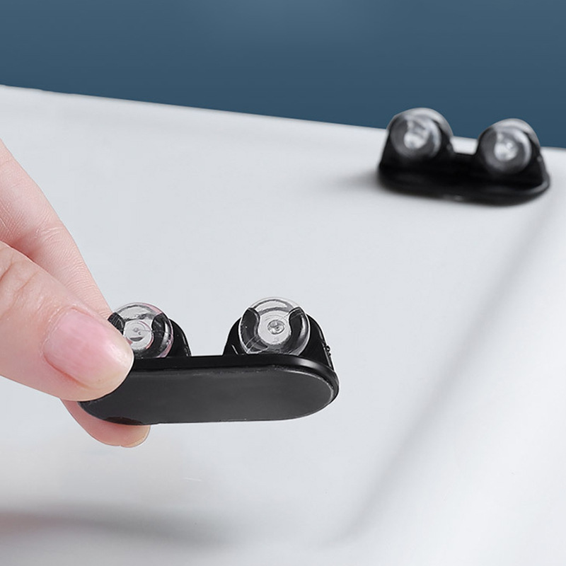 Household Adhesive Universal Wheel Trash Can Small Pulley Rice Bucket Labor-Saving Trailing Wheel Roller Storage Box Small Wheel