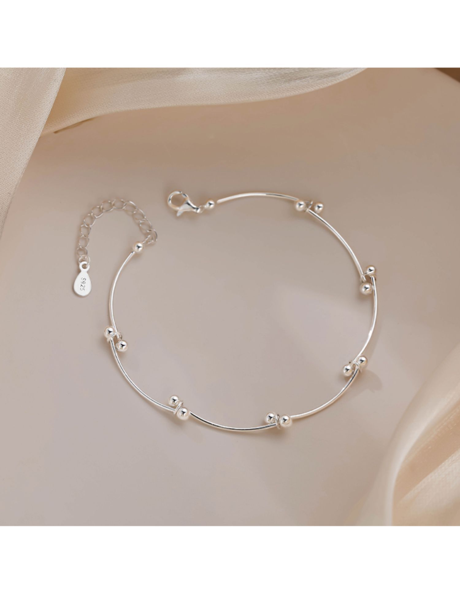 Bracciale minimalista con perline sunrise per donna gioiello_voghion.com