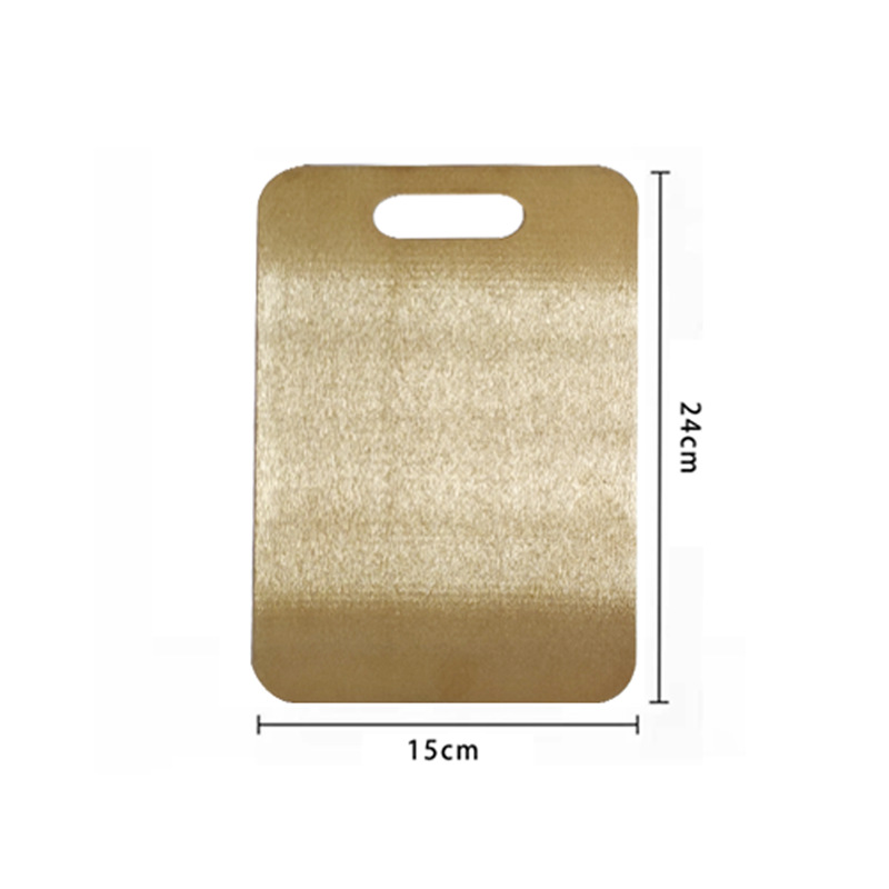 Cross-border 304 tablero de acero inoxidable antideslizante grueso tablero de corte de verduras tablero de corte doméstico tablero de corte de escritorio grande tablero de corte