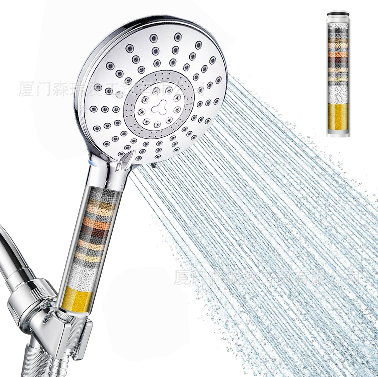 Cross-Border E-Commerce Temu Amazon Shein Supercharged Shower Set