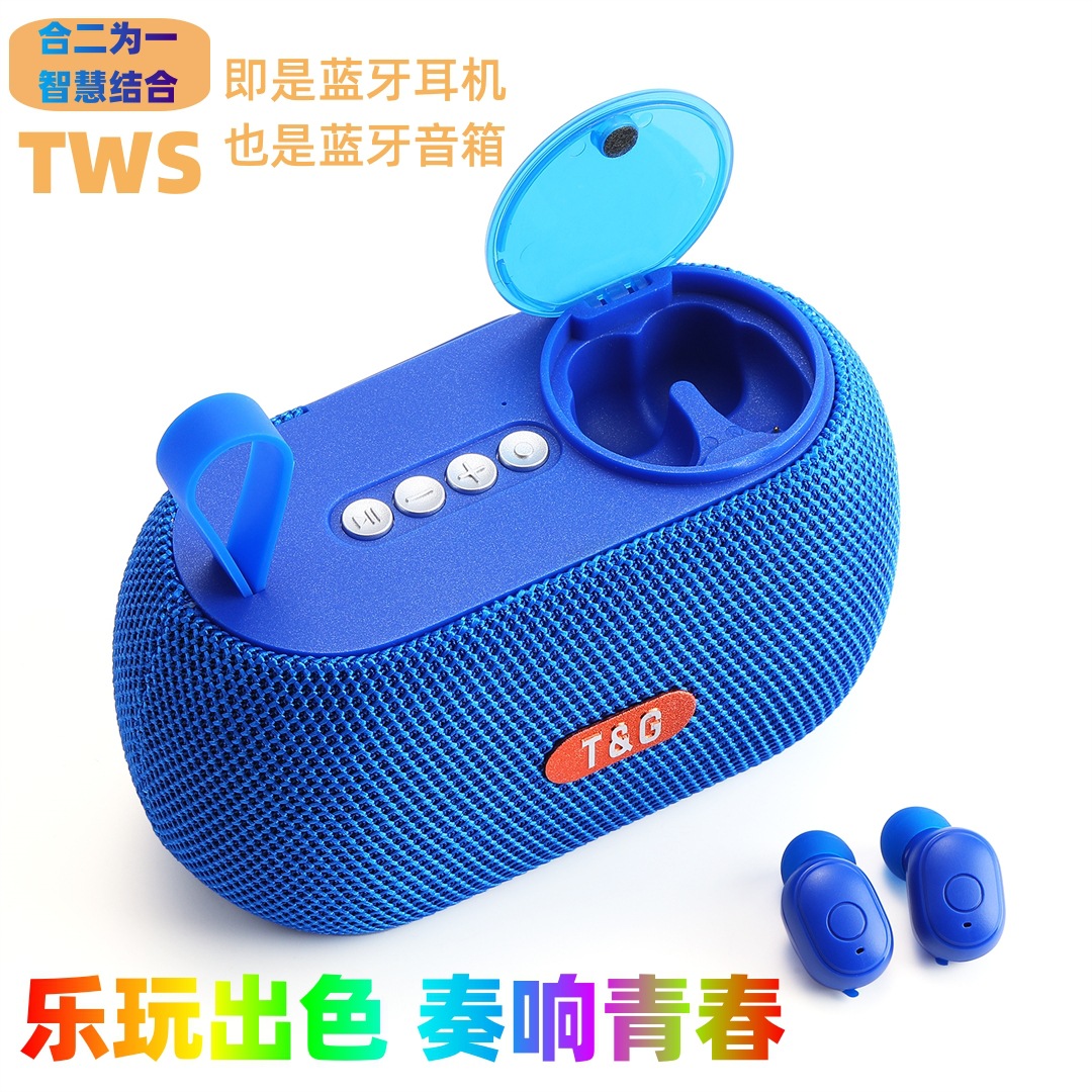 TG810 auriculares bluetooth al aire libre altavoces 2 en uno dos auriculares estereo FM computadora móvil mini estéreo universal