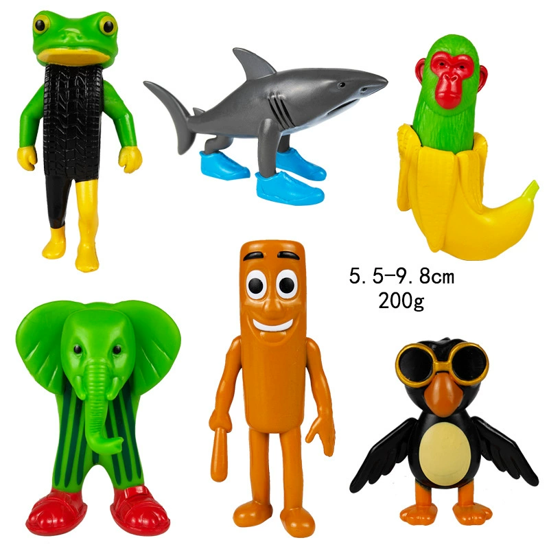 Фигура Шанхай Jing Tralala деревянная палочка-человек, assorted characters, пакет OPP, 0,4 кг