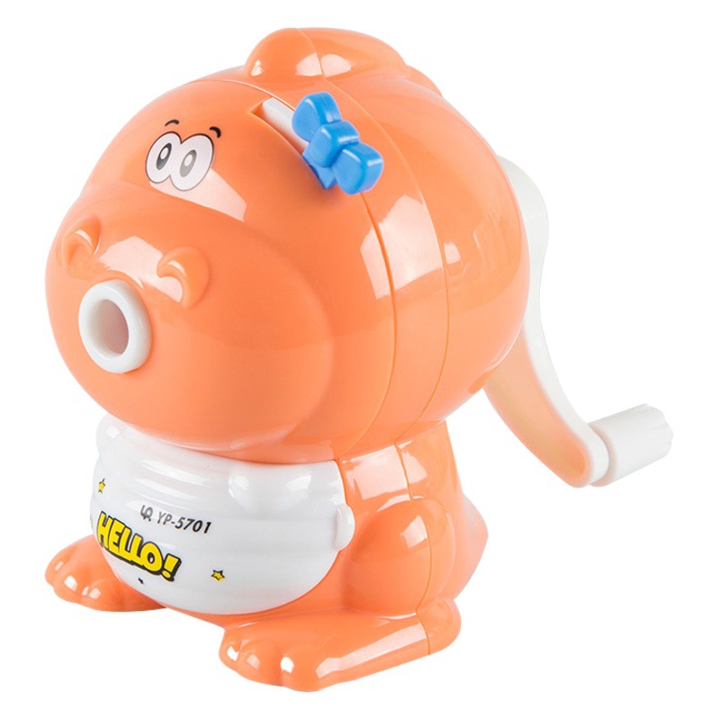 Sacapuntas de lápiz de YP-5701 pequeño dinosaurio estudiante aprendizaje Sacapuntas de lápiz de manivela papelería creativa sacapuntas regalo del estudiante
