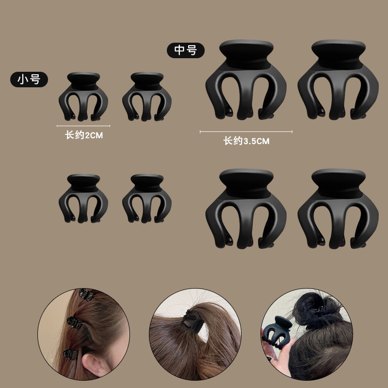 Caja de cabello de cola de caballo alta fija artefacto mágico bola cabeza agarrando clip de calabaza cabeza atrás anti-colapso pequeño tocado para mujeres