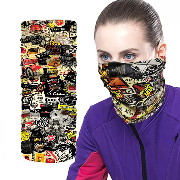Factory Custom-Made Buff-Style Outdoor Cycling Versatile Headscarf for Hiking, Motorcycling, Mountain Climbing, Fishing, and Sun Protection