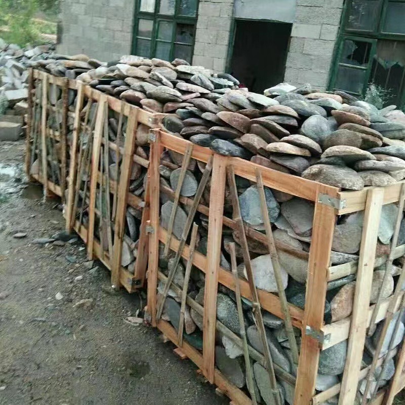 长沙鹅卵石切片美丽乡村围墙贴鹅卵石片湖南天热五彩鹅卵石切片石