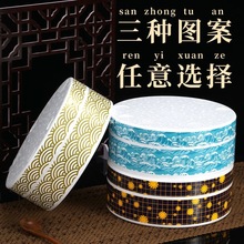 新款三文鱼刺身泡沫打包刺身圆盘寿司圆盘一次性寿司盒默认项可以