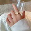 Brand small design fashionable ring, Japanese and Korean, light luxury style, on index finger