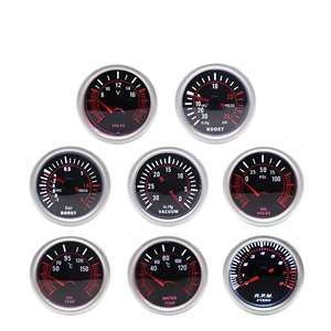2-inch 52mm car modification instrument 12V universal racing instrument for boost pressure, water temperature, oil temperature, oil pressure, and voltage