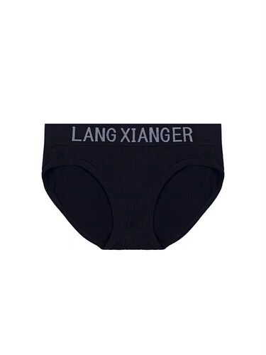 Japanese comfortable solid color sexy underwear autumn threaded letter underwear pure cotton girls mid-waist women's briefs
