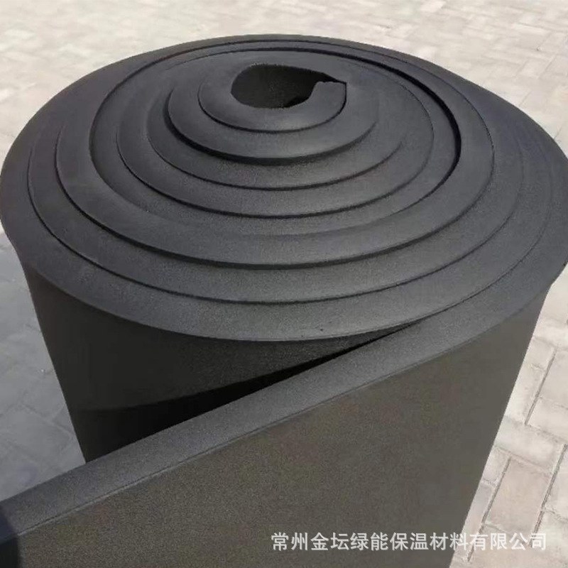 保温隔热橡塑板 b1级阻燃橡塑板 空调管道吸音防火铝箔橡塑海绵板