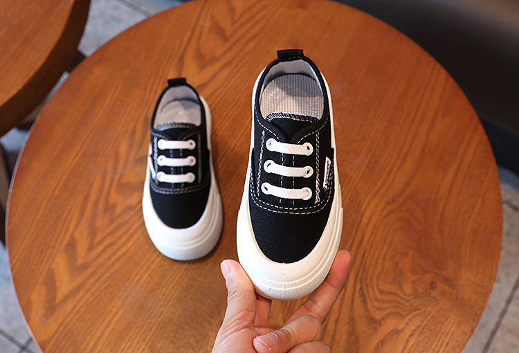 Children's Canvas Sneakers With Leopard Print For Girls_voghion.com