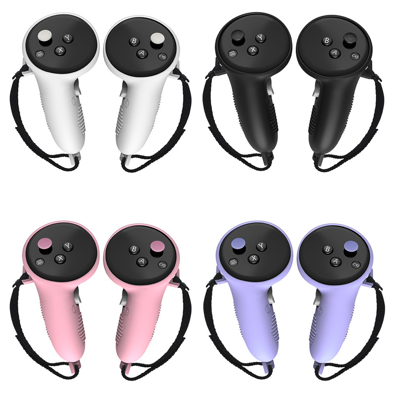 Suitable for Meta Quest3 S Handle Anti-Slip Silicone Case Quest3 S Vr Handle Anti-Fall Protective Case Cover