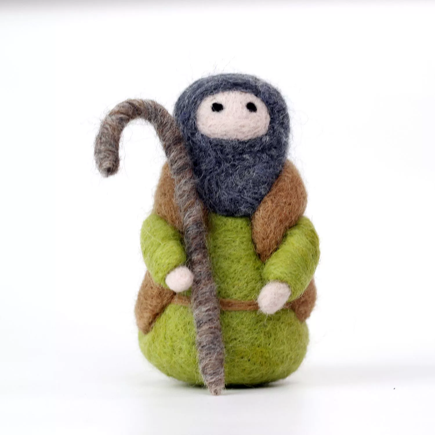 Wool felt Christmas doll set, English tutorial, multiple characters and craft tools