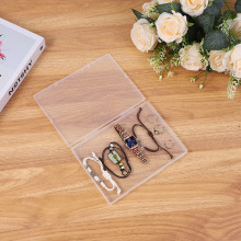 长方形塑料盒PP透明盒子方形包装胶盒翻盖大号收纳扁盒跨境1.7cm