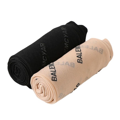 Hollywood Glamour Letter Socks Women's Paris JK Sexy Black Stockings Can Be Cut Slimming Ultra Thin Anti-Pick Underwear Leggings