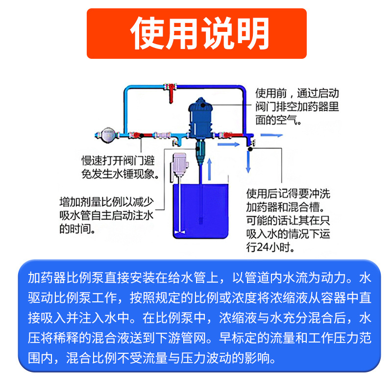 Cerdo de granja Dispositivo de dosificación automático bomba proporcional cría Dispositivo de dosificación máquina de dosificación bomba de dilución granja de cerdos relación de agua potable