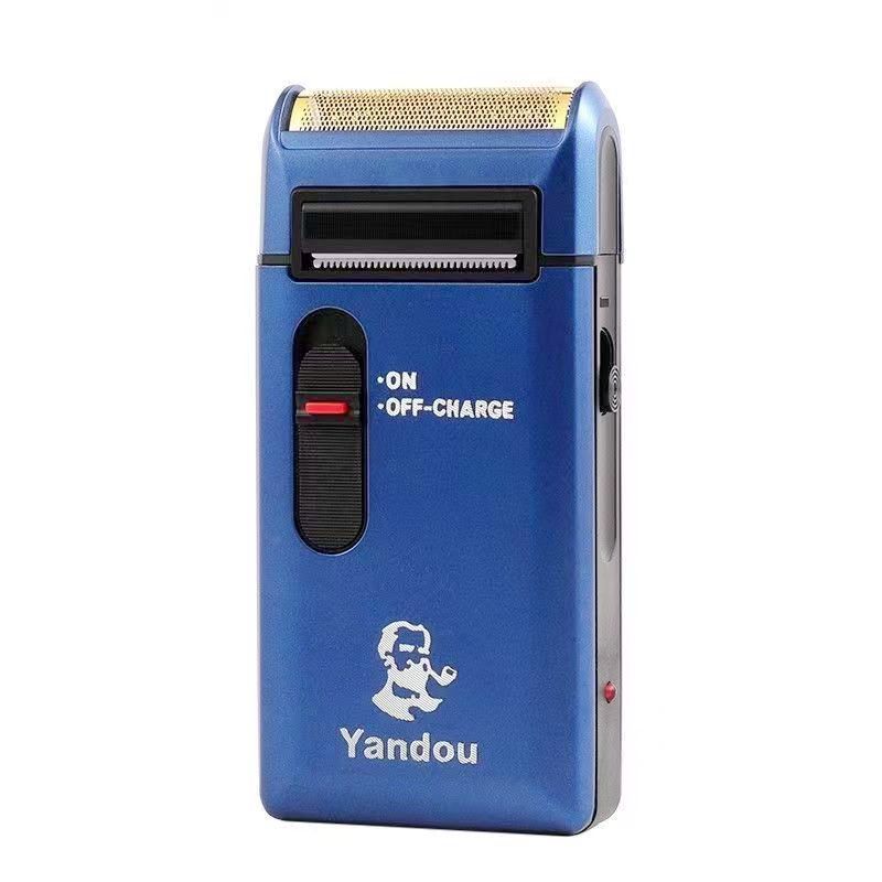烟斗Yandou312电动剃须刀男士usb车载充电式刮胡刀老人头剃胡子刀