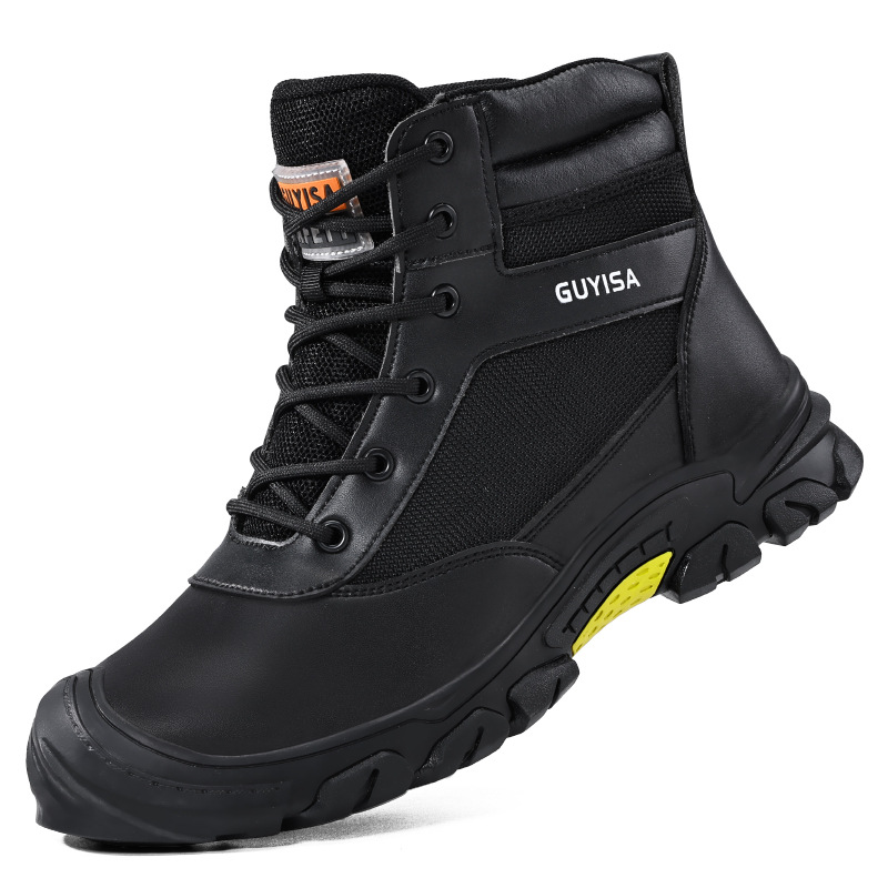 Zapatos de protección laboral anti-Smashing anti-piercing estándar europeo puntera de acero zapatos de trabajo de protección de seguridad para hombres cuatro estaciones cómodas ventas directas de fábrica image 6