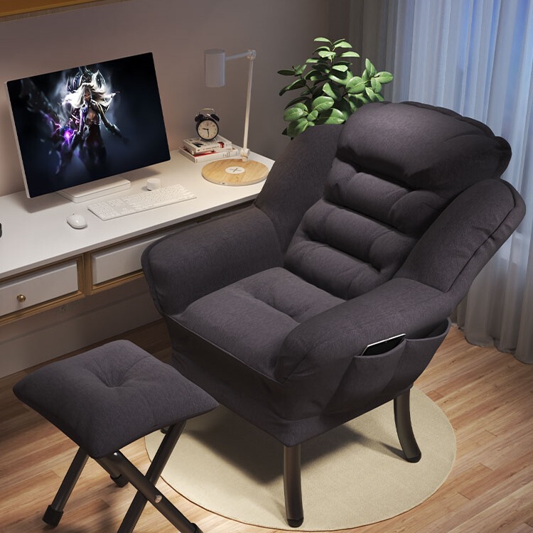 Lazy Sofa Backrest Recliner Student Dormitory Computer Chair Home Bedroom Single Small Sofa Balcony Leisure Chair J&