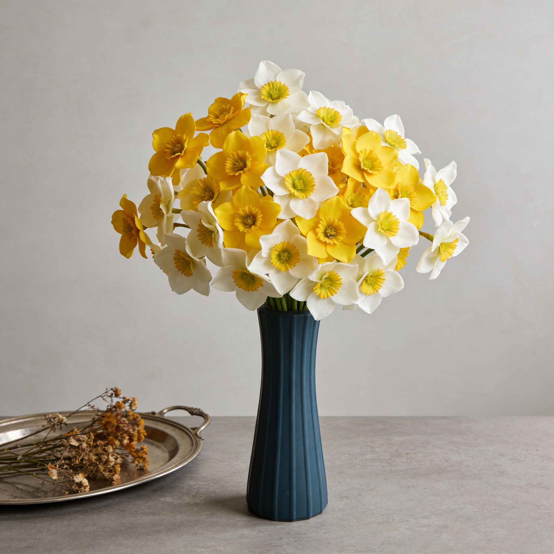 仿真水仙花绢布水仙跨境爆款工厂一手货源