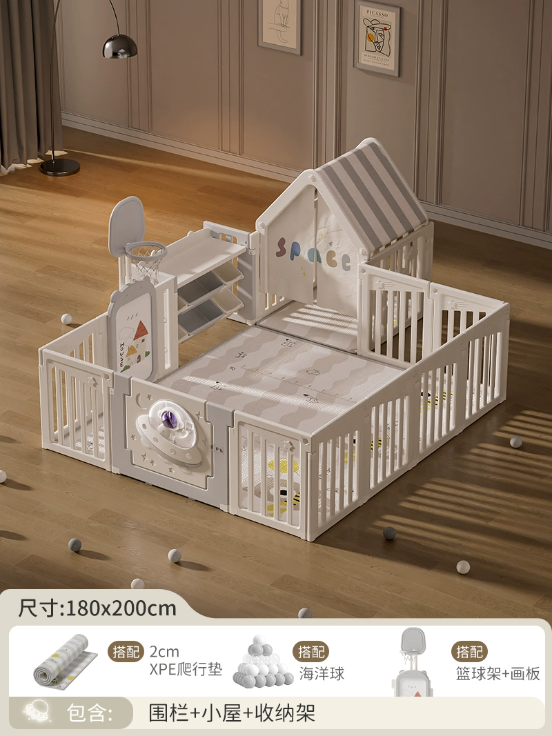 Children's fence for crawling, game mat