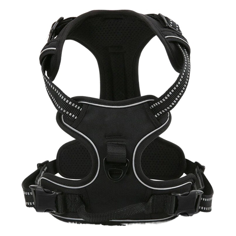 Amazon correa de perro mascota pecho espalda de nylon cuerda de perro grande correa de pecho de perro suministros para Mascotas Fábrica al por mayor
