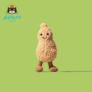 Мягкая игрушка Jellycat зелёный кот и космический арахис креативный подарок
