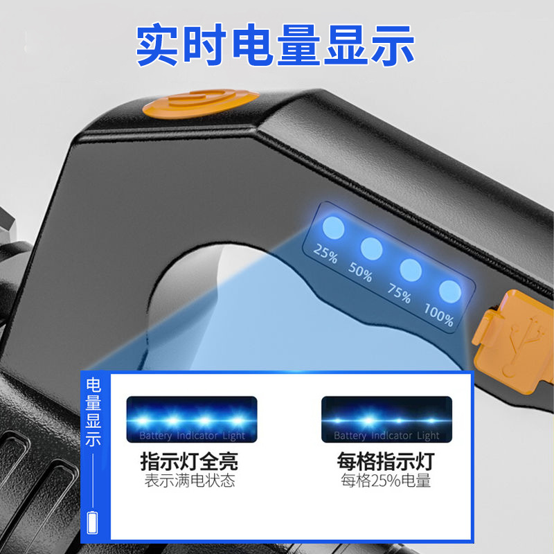 Lámpara portátil de iluminación transfronteriza linterna de emergencia al aire libre recargable Patrulla del hogar lámpara lateral de la mazorca lámpara portátil de luz fuerte