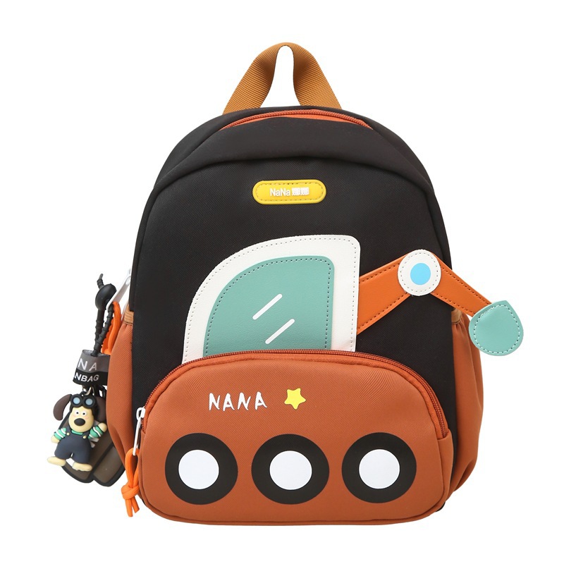 Jardín de infantes mochila escolar ligera para mujeres 2025 nueva caricatura encantadora excavadora mochila para hombres mochila de primavera
