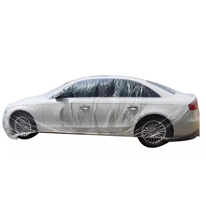 Disposable Car Cover, Sun Protection, Rain Protection, Plastic Transparent Car Cover, Universal Simple Spray Paint Car Cover, Dust Cover