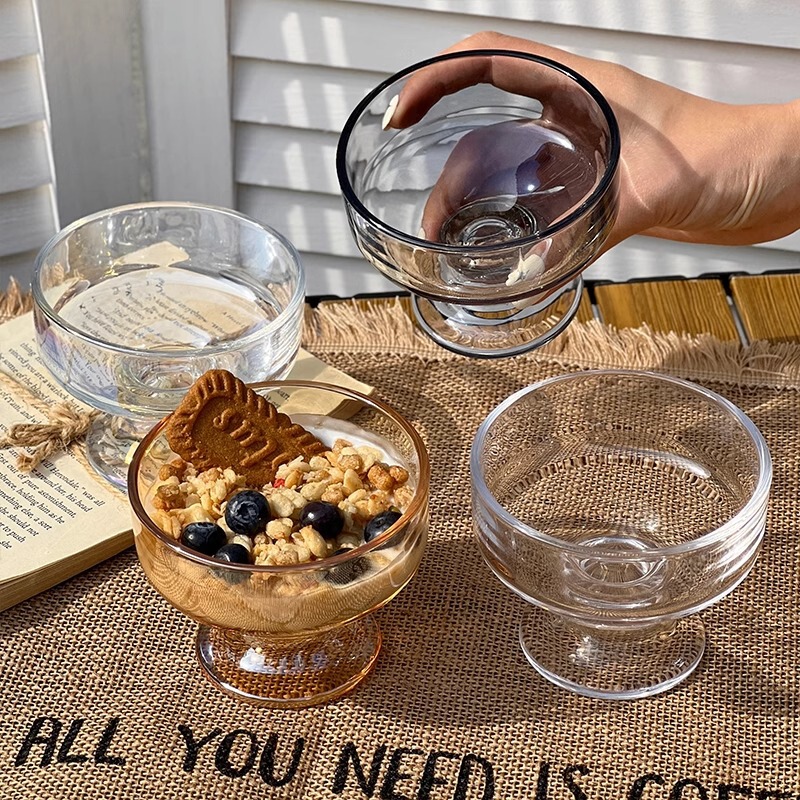 [Special for cross-border one-piece delivery and separate packaging] ice cream cup goblet dessert Cup household milkshake cup