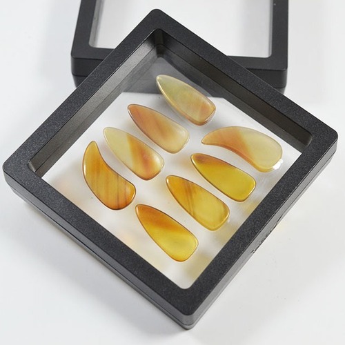 Source manufacturer wholesale horn guzheng nails double arc groove special guzheng armor for performance examination