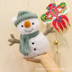 Simulation Snowman Doll Cute Plush Toy Girl's Christmas Birthday Gift Sleeping Doll Accompanying Doll