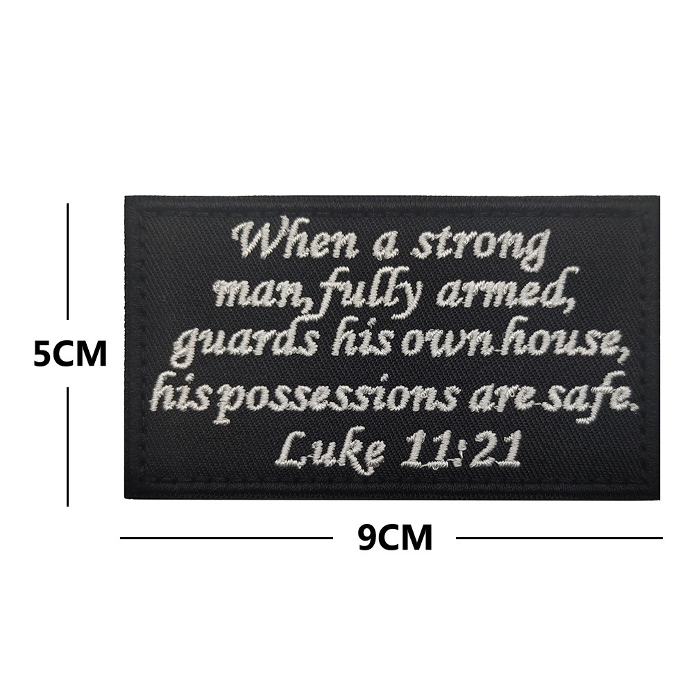 TAIFENG 국경 아마존 소스 영어 자수 천 스티커 편지 야외 배낭 벨크로 우표 사기 우표 재고