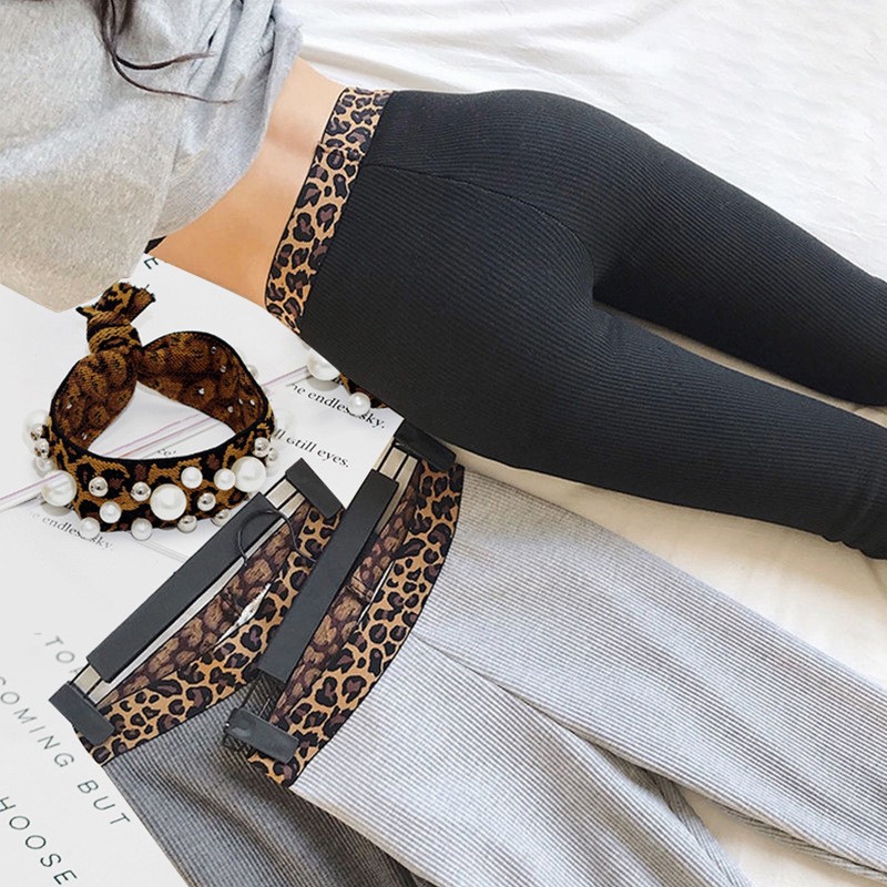 Manufacturer's Earthy Yellow Leopard Print Elastic Waistband, Nylon Imitation Elastic Waistband, Excellent Elasticity, Good Autumn Pants Waistband, Handmade DIY