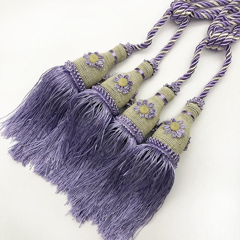 Flower Ball tennis curtain small tie ball tie rope tie buckle decorative color tassel curtain decorative tie ball hanging accessories