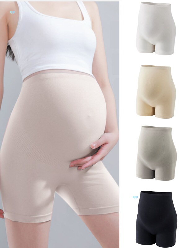 Seams Maternity Shorts 4Pcs Seams Waist Maternity Shorts Cross-Border