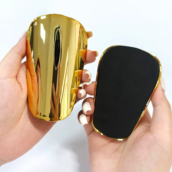 Cross-Border In-Stock Mini Mini Electroplated Soccer Shin Guards, Thickened Shin Guards for Adults and Children, Small Foot Protection Inserts
