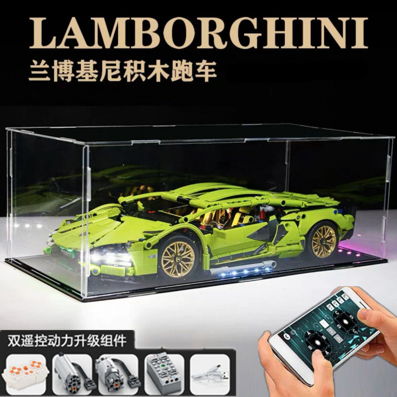 ランボルギーニ リモート コントロール スポーツカー メカニカル リンク 大人用 高難易度組み立てモデル レゴ ビルディング ブロックと互換性あり 送料無料|undefined