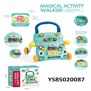 Cross-border walker infant toddler toy children's toy car telephone music car steering wheel cart lights