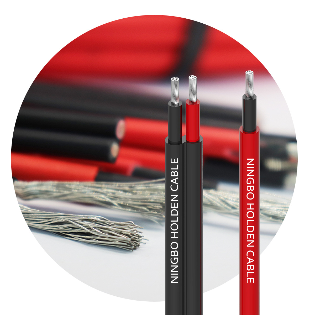 双芯6mm 2x6mm 家用太阳能线 光伏电缆